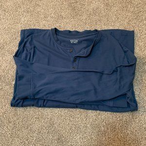 MENS CROFT & BARROW LONG SLEEVE TEE SIZE XL  #417